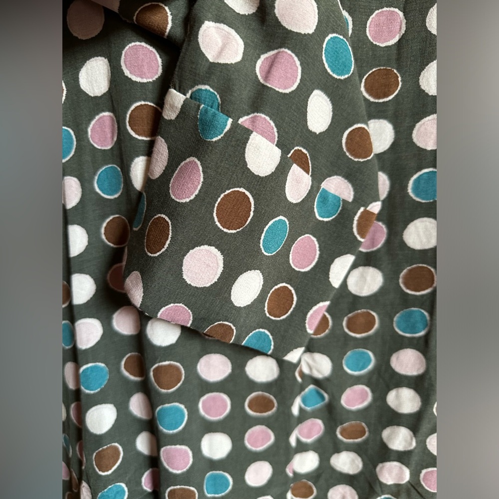 Marni silk designer top made in Italy sz medium to large polka dot print - Picture 4 of 8